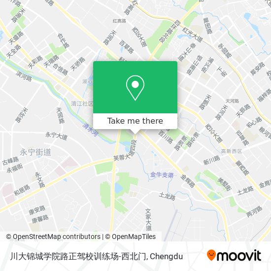川大锦城学院路正驾校训练场-西北门 map