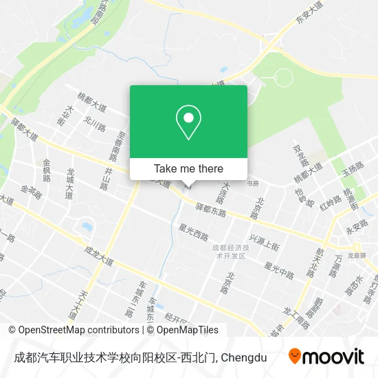 成都汽车职业技术学校向阳校区-西北门 map
