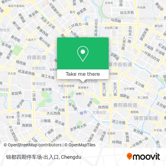 锦都四期停车场-出入口 map