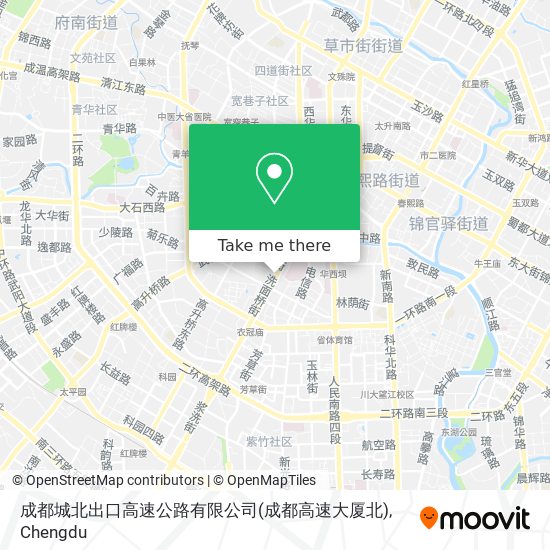 成都城北出口高速公路有限公司(成都高速大厦北) map