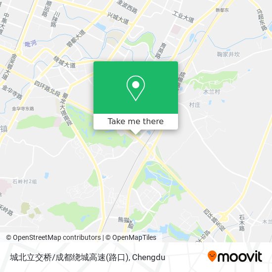 城北立交桥/成都绕城高速(路口) map