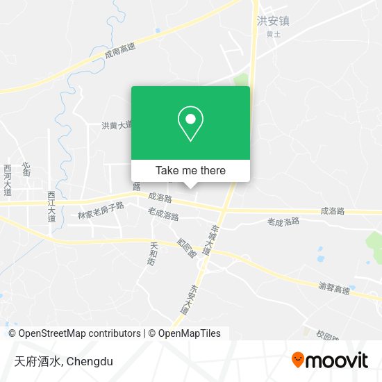 天府酒水 map