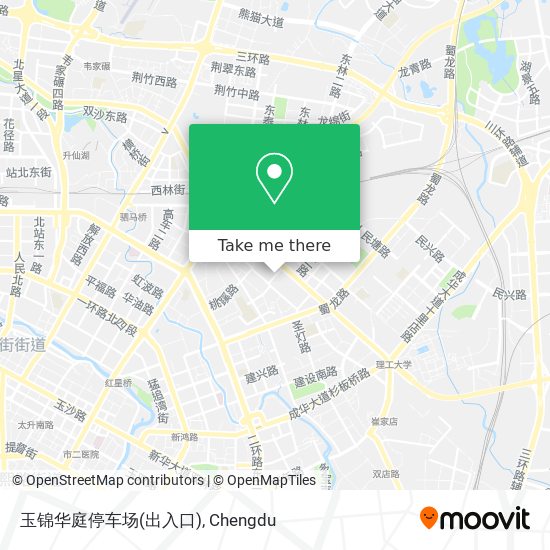 玉锦华庭停车场(出入口) map