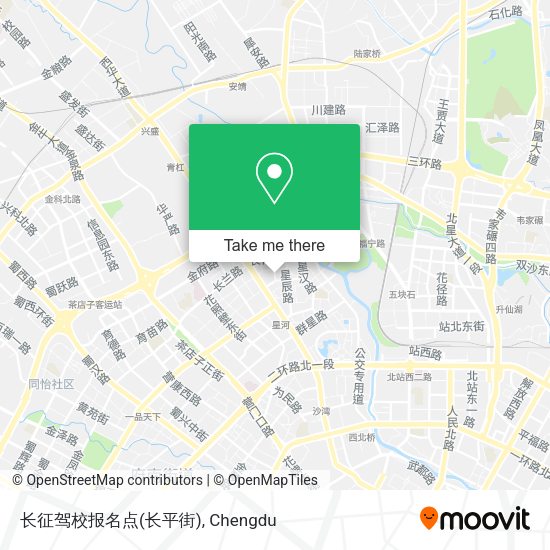 长征驾校报名点(长平街) map
