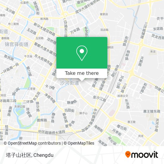 塔子山社区 map