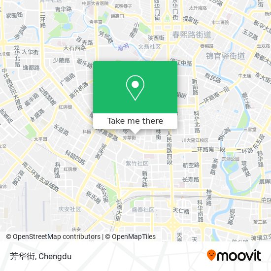芳华街 map