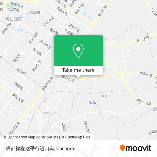成都祥鑫达平行进口车 map