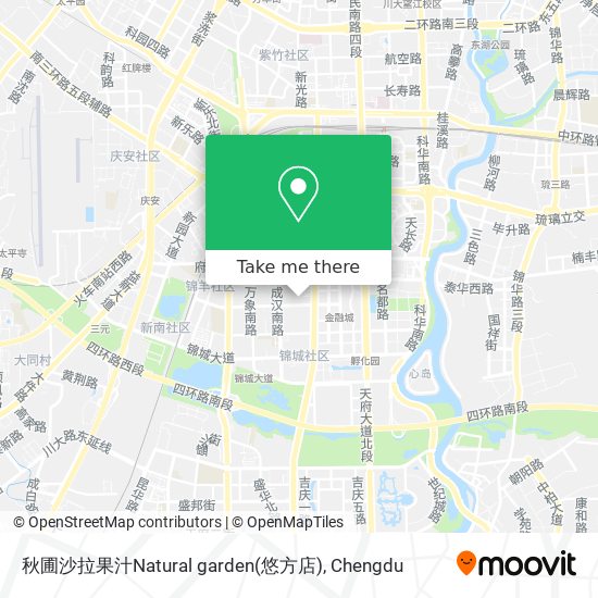 秋圃沙拉果汁Natural garden(悠方店) map