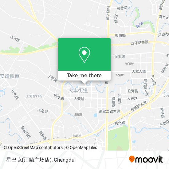 星巴克(汇融广场店) map