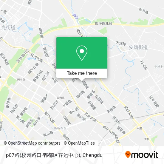 p07路(校园路口-郫都区客运中心) map