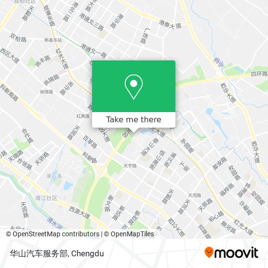 华山汽车服务部 map