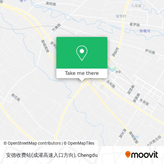 安德收费站(成灌高速入口方向) map