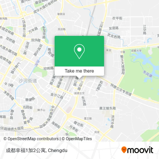 成都幸福1加2公寓 map