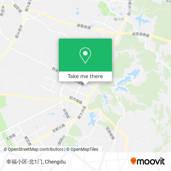幸福小区-北1门 map