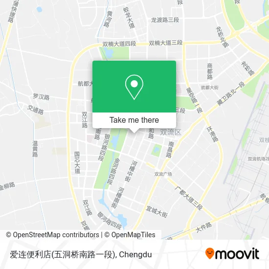 爱连便利店(五洞桥南路一段) map