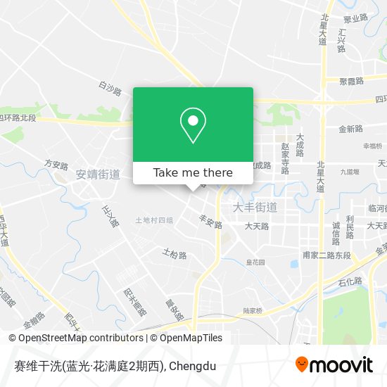赛维干洗(蓝光·花满庭2期西) map