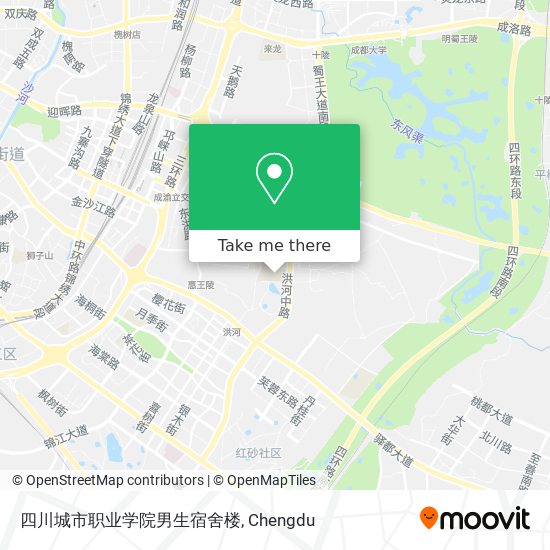 四川城市职业学院男生宿舍楼 map