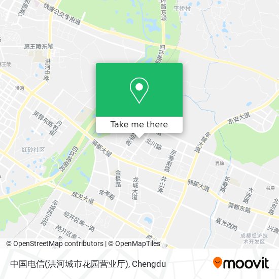 中国电信(洪河城市花园营业厅) map