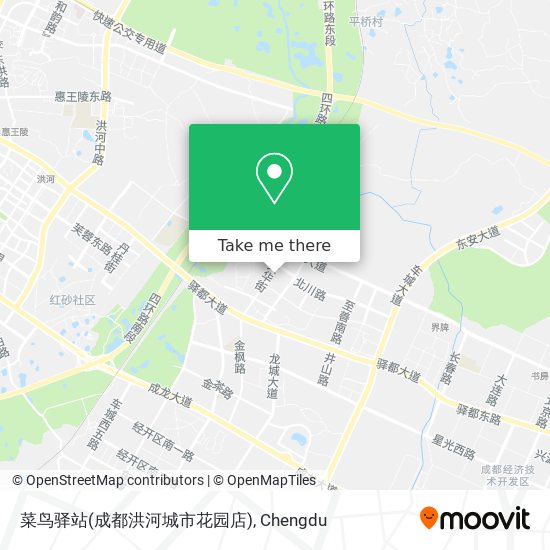 菜鸟驿站(成都洪河城市花园店) map