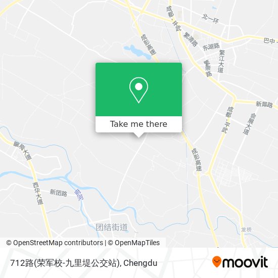 712路(荣军校-九里堤公交站) map