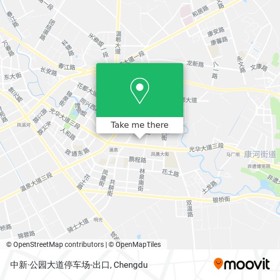 中新·公园大道停车场-出口 map