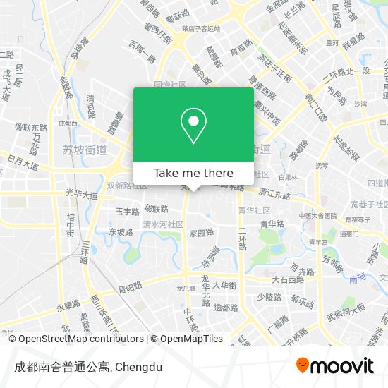 成都南舍普通公寓 map