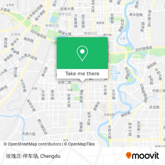 玫瑰庄-停车场 map