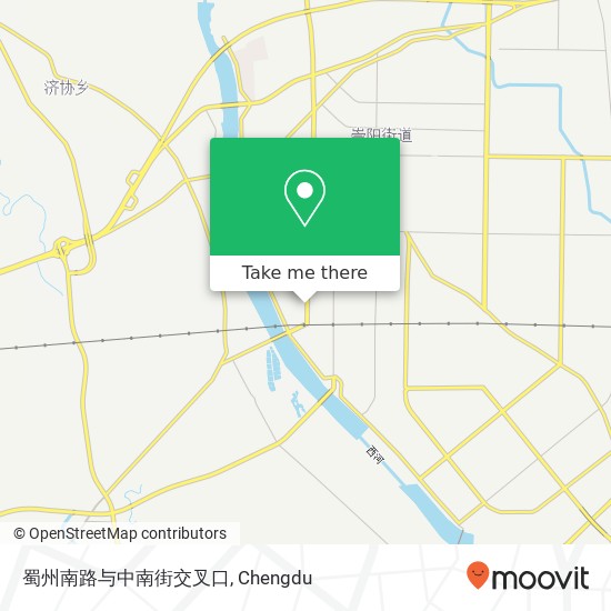 蜀州南路与中南街交叉口 map