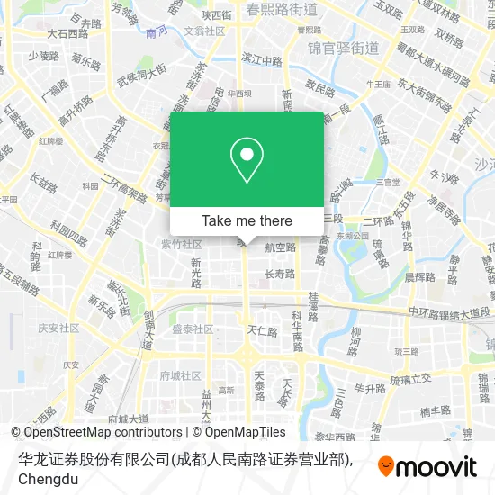 华龙证券股份有限公司(成都人民南路证券营业部) map