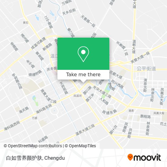 白如雪养颜护肤 map