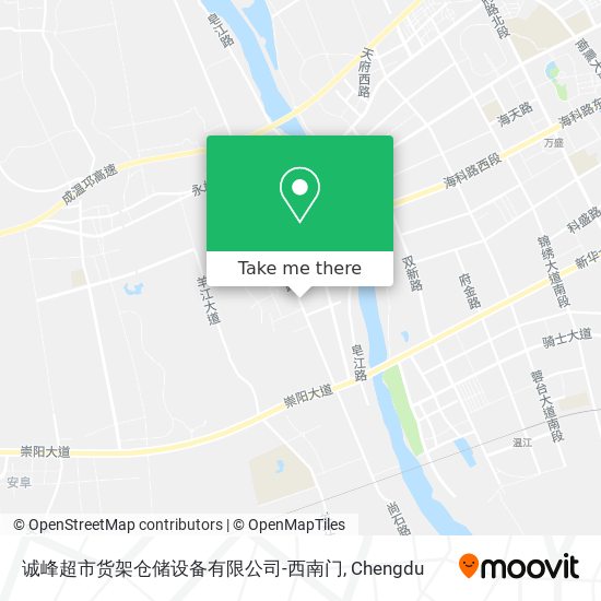 诚峰超市货架仓储设备有限公司-西南门 map