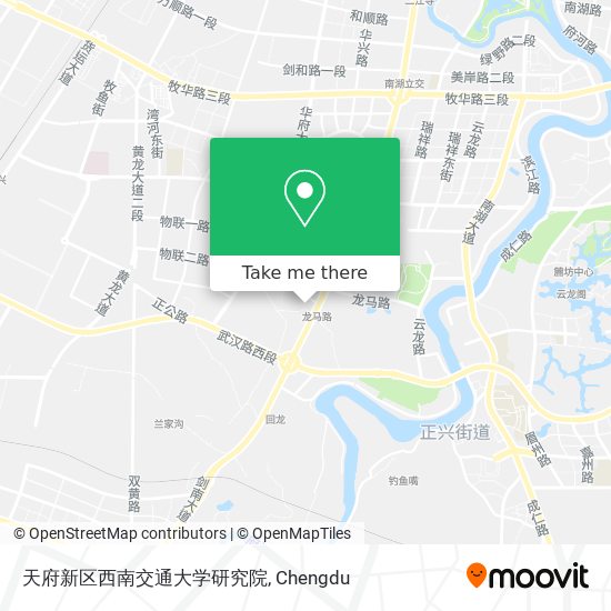 天府新区西南交通大学研究院 map