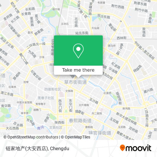 链家地产(大安西店) map