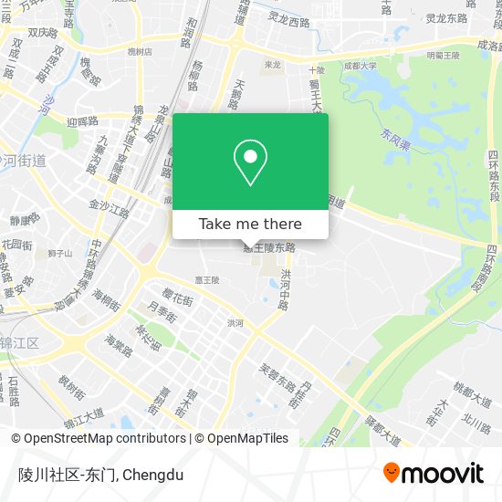 陵川社区-东门 map