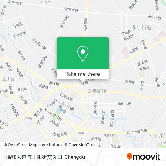 温郫大道与正阳街交叉口 map