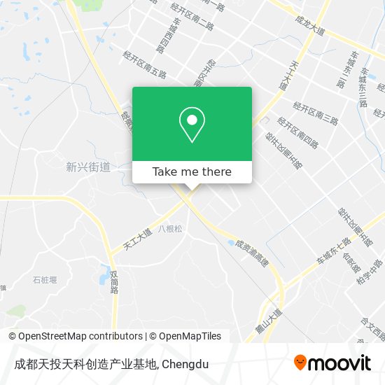 成都天投天科创造产业基地 map