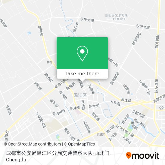 成都市公安局温江区分局交通警察大队-西北门 map