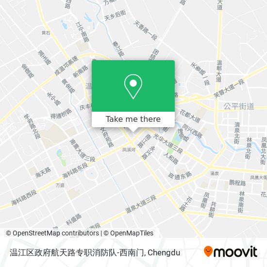 温江区政府航天路专职消防队-西南门 map