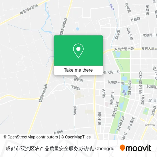 成都市双流区农产品质量安全服务彭镇镇 map