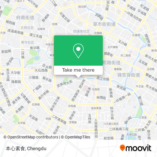 本心素食 map