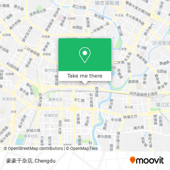 豪豪干杂店 map