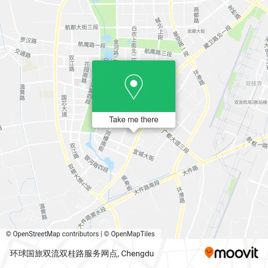 环球国旅双流双桂路服务网点 map