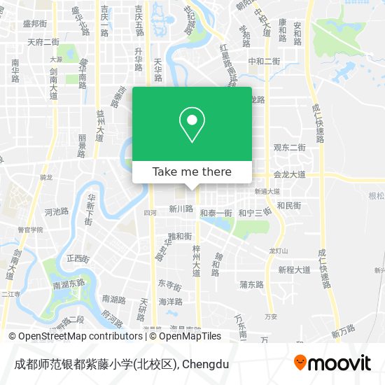 成都师范银都紫藤小学(北校区) map