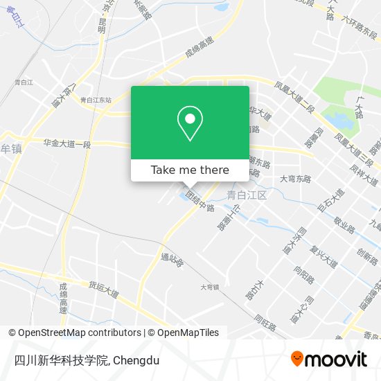 四川新华科技学院 map