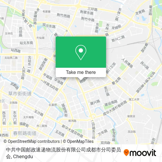 中共中国邮政速递物流股份有限公司成都市分司委员会 map