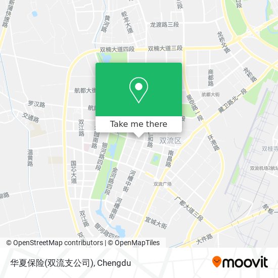 华夏保险(双流支公司) map