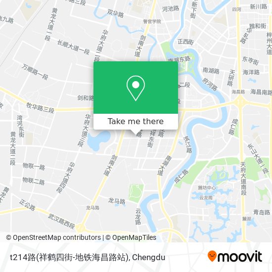 t214路(祥鹤四街-地铁海昌路站) map