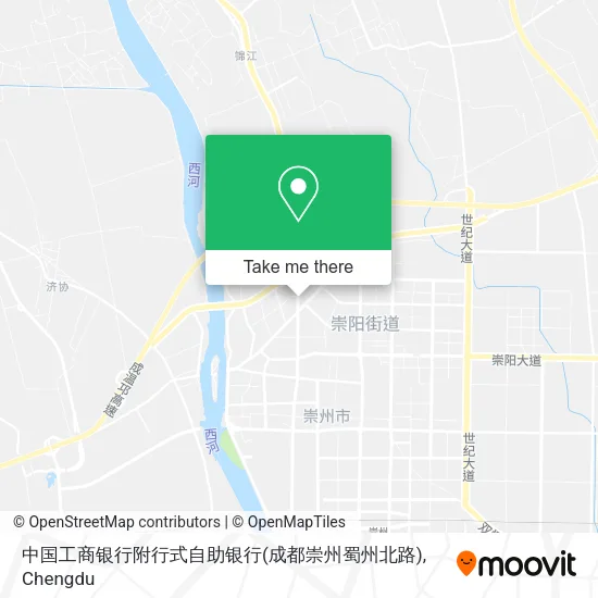 中国工商银行附行式自助银行(成都崇州蜀州北路) map