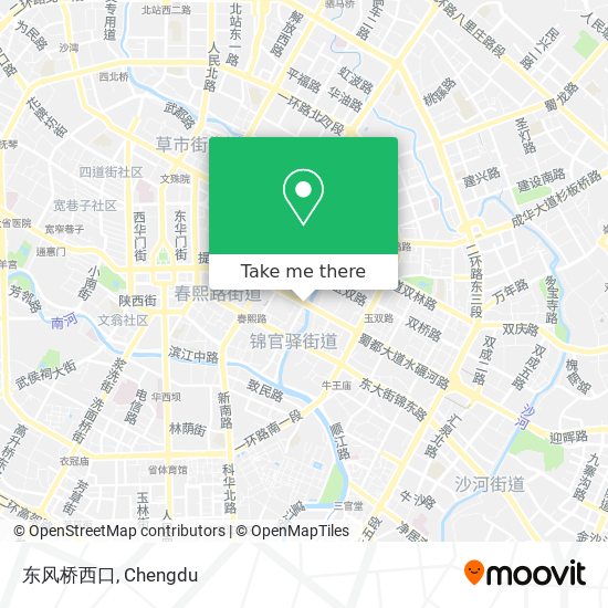 东风桥西口 map