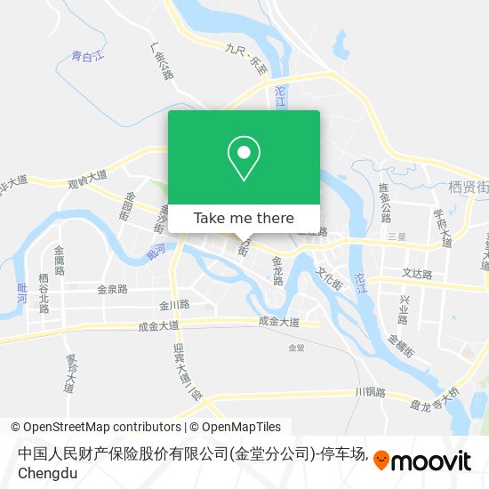 中国人民财产保险股价有限公司(金堂分公司)-停车场 map
